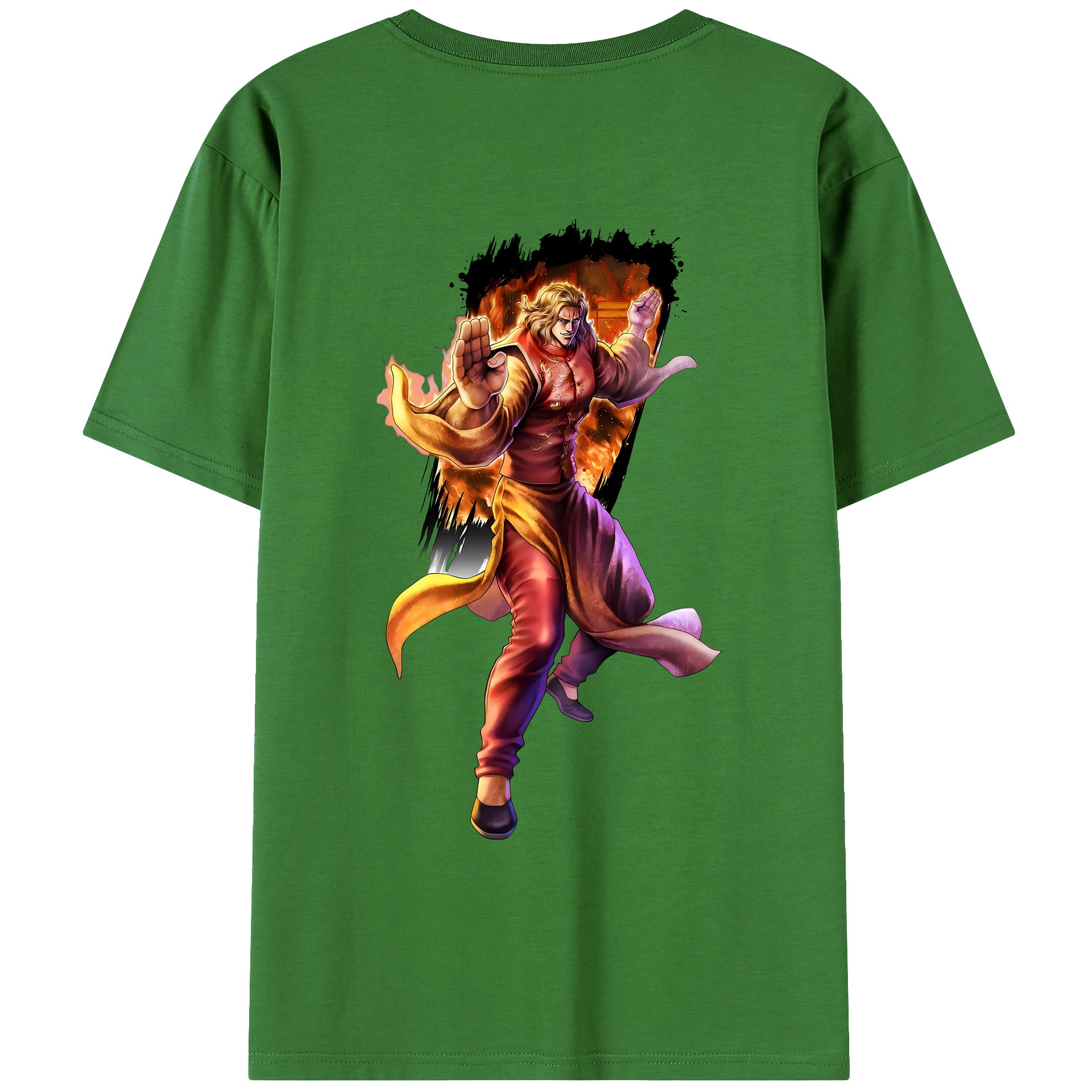 （画像用） 北斗の拳 Fist of the North Star レディース半袖Tシャツ(バックプリント)